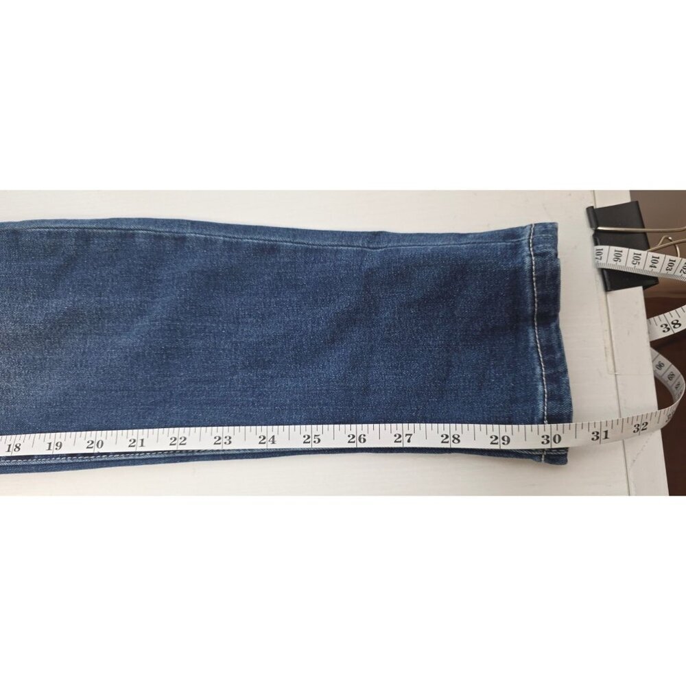 Women's YMI Varsity Patchwork Distressed Skinny Jeans size: 3 - Picture 6 of 8